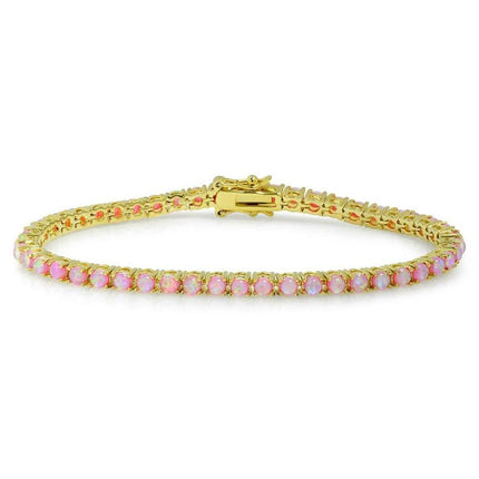 18K Gold Plated Opal Tennis Bracelets