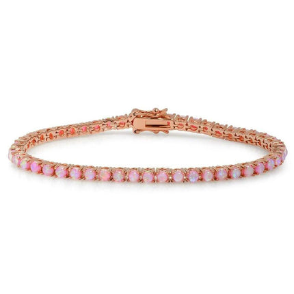 18K Gold Plated Opal Tennis Bracelets