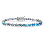 Swirly Blue / Silver