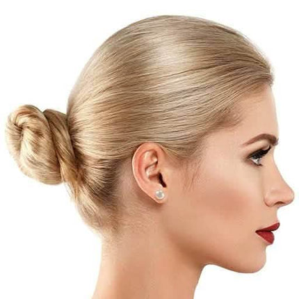 18K White Gold Plated Stud Earrings