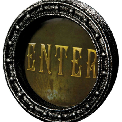 Large Lenticular 3D Enter Death Awaits Changing Sign Halloween Decor Prop