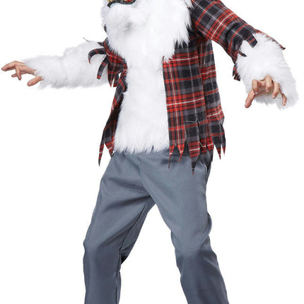 White Werewolf Child Costume Size XL 12-14