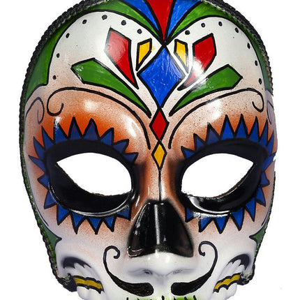 Men's Day Of The Dead Male Multi Colored Costume Mask