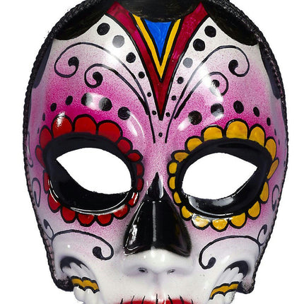 Women's Day Of The Dead Female Multi Colored Costume Mask