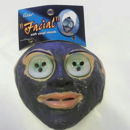 Facial Face Mask Cucumbers On Eyes Bath Spa Soft Vinyl Costume Mask