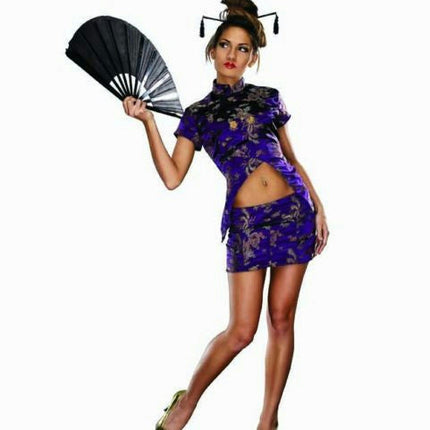 Women's Fortune Cookie Chinese Sexy Adult Costume Size