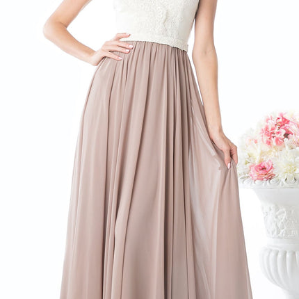 Cinderella Divine 1965 Sleeveless Dress V-Neck Embroidered Bodice