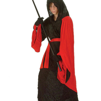 Phantom Warrior Child Costume Red Black Reaper Robe Size Medium 8-10