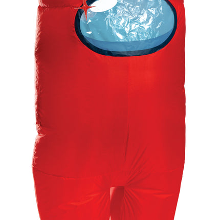 Red Imposter Among Us Inflatable Adult Costume Size Standard