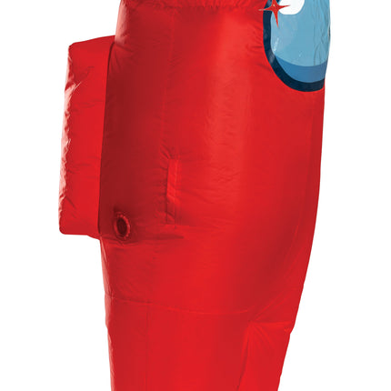 Red Imposter Among Us Inflatable Adult Costume Size Standard