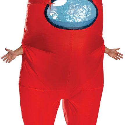 Red Imposter Among Us Inflatable Adult Costume Size Standard