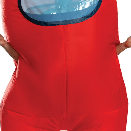 Red Imposter Among Us Inflatable Adult Costume Size Standard