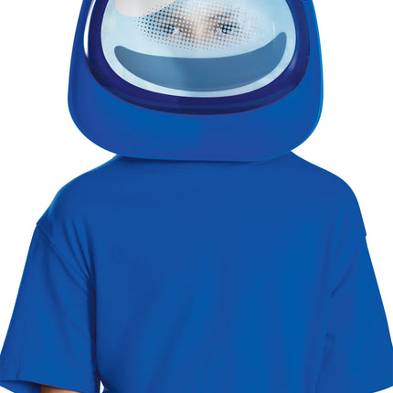 Blue Imposter Among Us Unisize Costume Mask Officially Licensed 8+