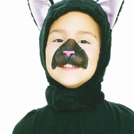 Forum Novelties Child Size Animal Costume Black Cat Hood and Nose Mask