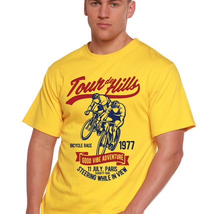 Tour De Hills Spun Bamboo® Men's Bamboo Viscose/Organic Cotton Short Sleeve Graphic T-Shirt