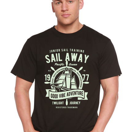Sail Away Spun Bamboo® Men's Bamboo Viscose/Organic Cotton Short Sleeve Graphic T-Shirt