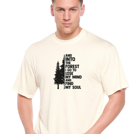 And Into The Forest I Go Men's Bamboo Viscose/Organic Cotton Short Sleeve Graphic T-Shirt