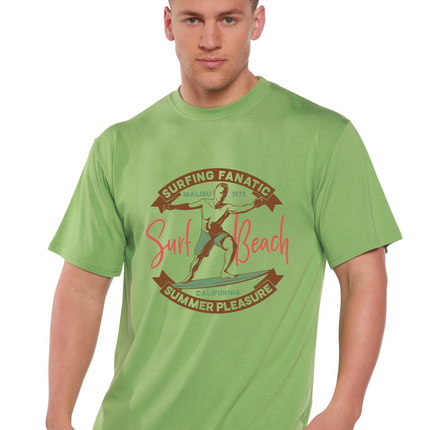 Surf Beach Men's Bamboo Viscose/Organic Cotton Short Sleeve Graphic T-Shirt