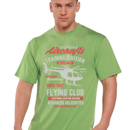 California Aircraft Men's Bamboo Viscose/Organic Cotton Short Sleeve Graphic T-Shirt