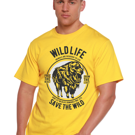 Wild Life Spun Bamboo® Men's Bamboo Viscose/Organic Cotton Short Sleeve Graphic T-Shirt