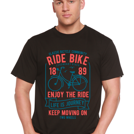Ride Bike Spun Bamboo® Men's Bamboo Viscose/Organic Cotton Short Sleeve Graphic T-Shirt