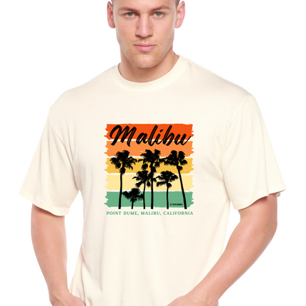 Malibu Unisex Bamboo Viscose/Organic Cotton Short Sleeve Graphic T-Shirt