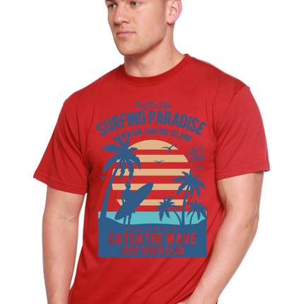 Surfing Paradis Spun Bamboo® Men's Bamboo Viscose/Organic Cotton Short Sleeve Graphic T-Shirt