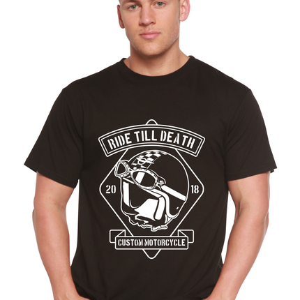 Ride Till Death Spun Bamboo® Men's Bamboo Viscose/Organic Cotton Short Sleeve Graphic T-Shirt