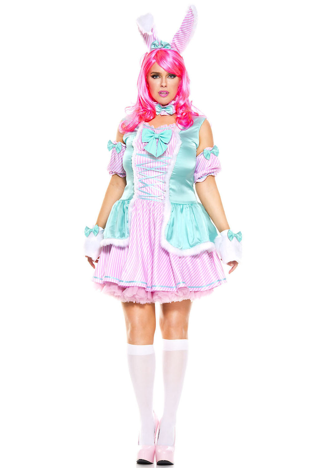 Adult Plus Size Women's Bunny Beauty Costume