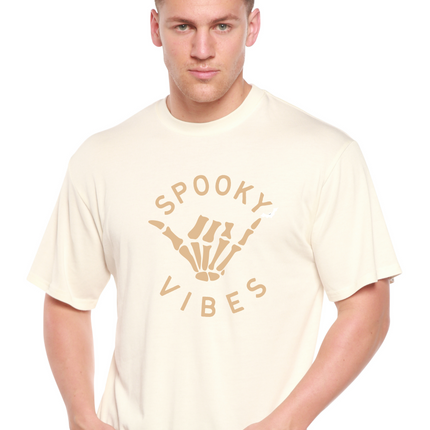 Spooky Vibes Men's Bamboo Viscose/Organic Cotton Short Sleeve Graphic T-Shirt