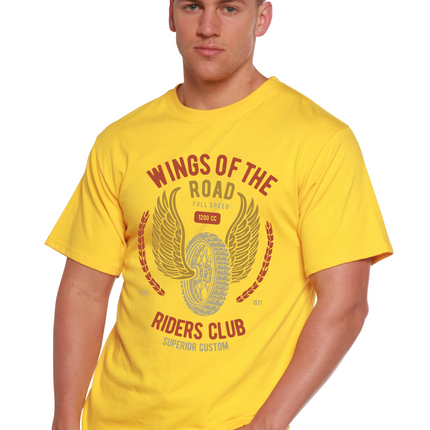 Wings Of The Road Spun Bamboo® Men's Bamboo Viscose/Organic Cotton Short Sleeve Graphic T-Shirt