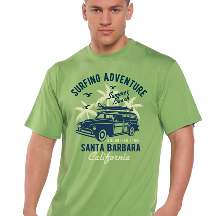 Surfing Adventure Spun Bamboo® Men's Bamboo Viscose/Organic Cotton Short Sleeve Graphic T-Shirt