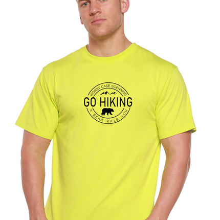 Go Hiking Men's Bamboo Viscose/Organic Cotton Short Sleeve Graphic T-Shirt