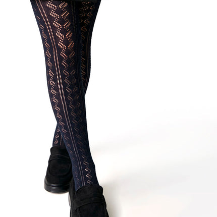 Conte-Kids Cotton Tights Miss 617 - Lace Pattern