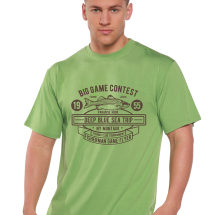 Big Game Contest Men's Bamboo Viscose/Organic Cotton Short Sleeve Graphic T-Shirt