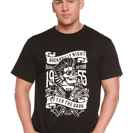 Rockabilly Night Spun Bamboo® Men's Bamboo Viscose/Organic Cotton Short Sleeve Graphic T-Shirt