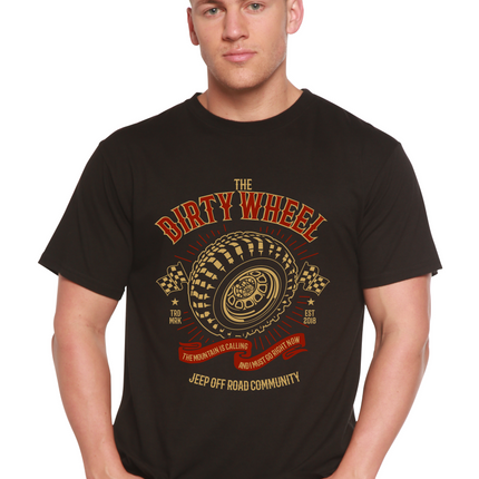 The Dirty Wheel Spun Bamboo® Men's Bamboo Viscose/Organic Cotton Short Sleeve Graphic T-Shirt