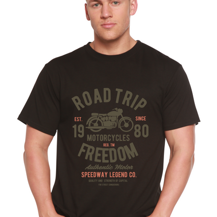 Road Trip Spun Bamboo® Men's Bamboo Viscose/Organic Cotton Short Sleeve Graphic T-Shirt