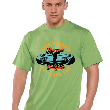 New York Skatepark Men's Bamboo Viscose/Organic Cotton Short Sleeve Graphic T-Shirt