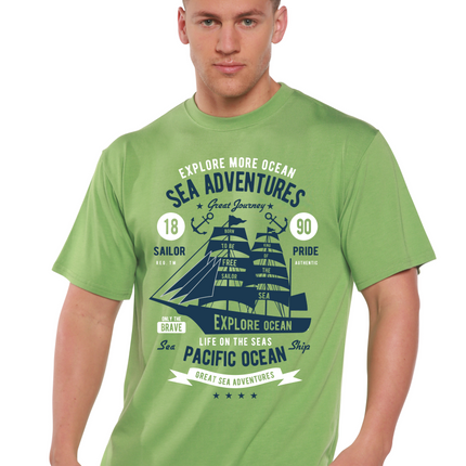 Sea Adventures Spun Bamboo® Men's Bamboo Viscose/Organic Cotton Short Sleeve Graphic T-Shirt