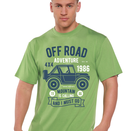 Off Road Adventure Spun Bamboo® Men's Bamboo Viscose/Organic Cotton Short Sleeve Graphic T-Shirt