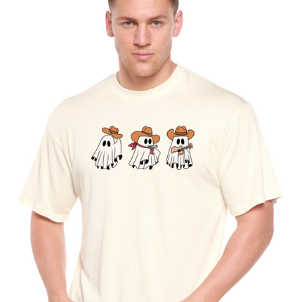 Cowboy Ghosts Unisex Bamboo Viscose/Organic Cotton Short Sleeve Graphic T-Shirt