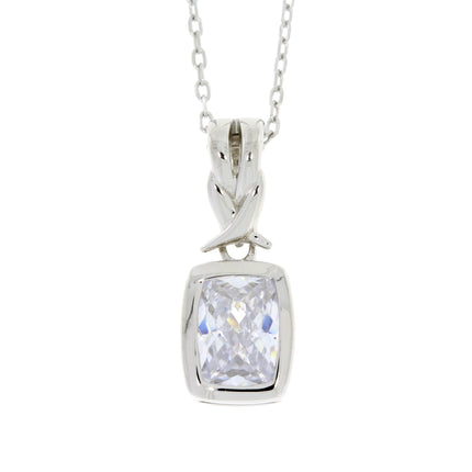 Cubic Zirconium Fashion Pendants Sterling Silver