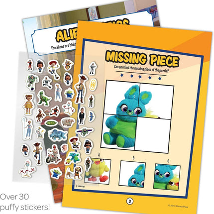 Toy Story 4 Coloring & Activity Book Over 30 Puffy Stickers