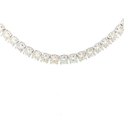 45.00ct Moissanite Tennis Necklace Sterling Silver