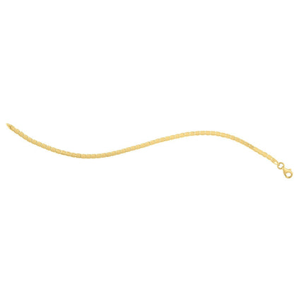 14k Yellow Gold 7 inch Mini Cube Bracelet (2.60 mm)