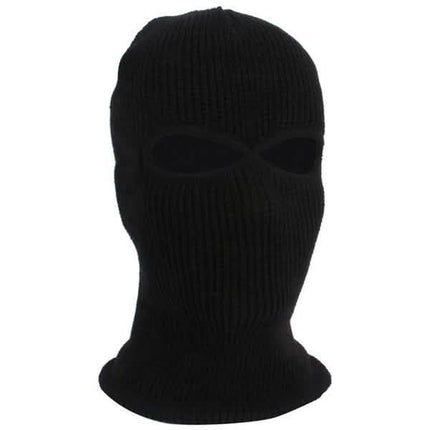 2 Holes Full Face Cover Hood Knitted Balaclava Face Mask