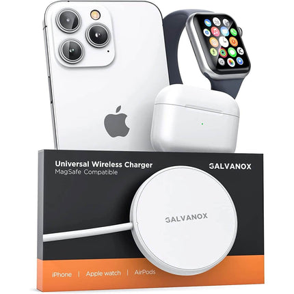 2-in-1 Magnetic Wireless Charger for Both Apple Watch and iPhone