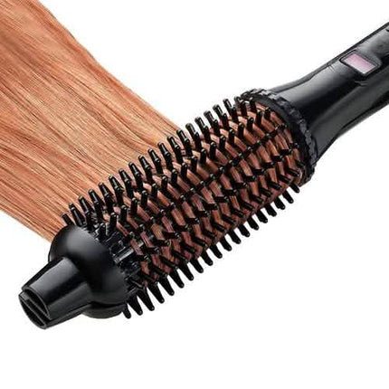 2-in-1 Perfecter Flat Iron Hair Straightener and Hot Round Brush