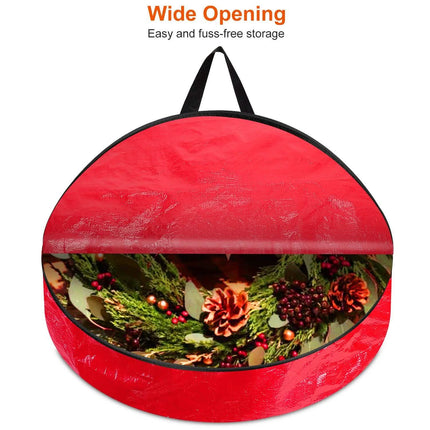 2-Pack: 30" Christmas Wreath Storage Bag 88L